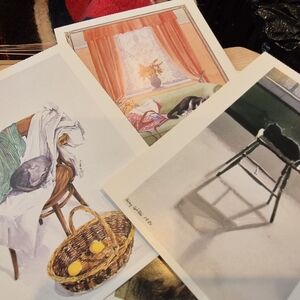 10 Vin5age Cat Post Cards Charming Cat Art Prints Set